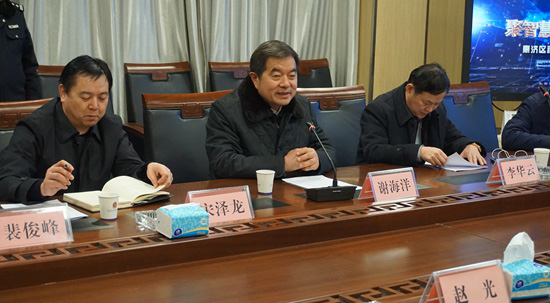 省委政法委副书记谢海洋一行莅临惠济区调研指导平安建设工作